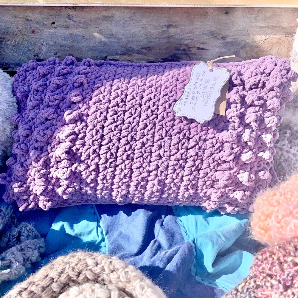 🟣CROCHET 🧶 Accent Pillow